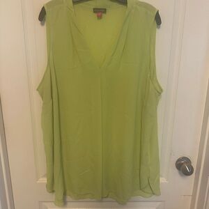 Vince Camuto Green Sleeveless Tunic Relaxed Fit